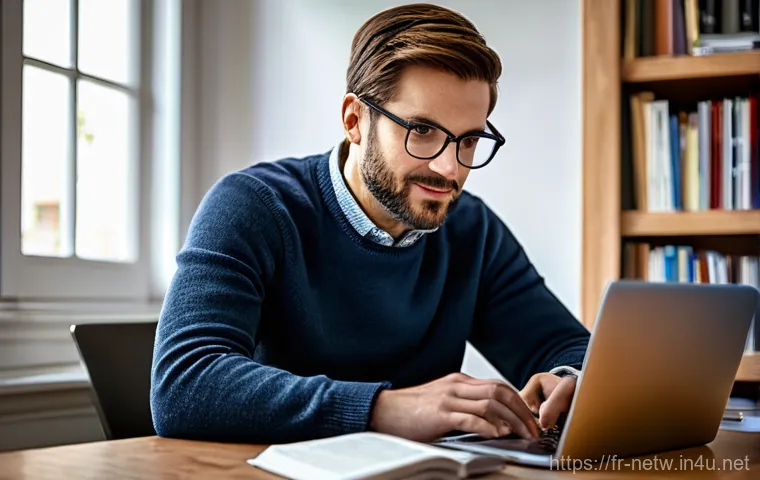 네트워크관리사 취득 후 성공적인 커리어 전환 사례 - **Prompt:** A diverse group of four IT professionals, ranging from their late 20s to early 50s, coll...